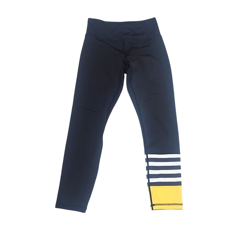 Zyia Active Light N Tight women's size 4 bumble bee stripe leggings